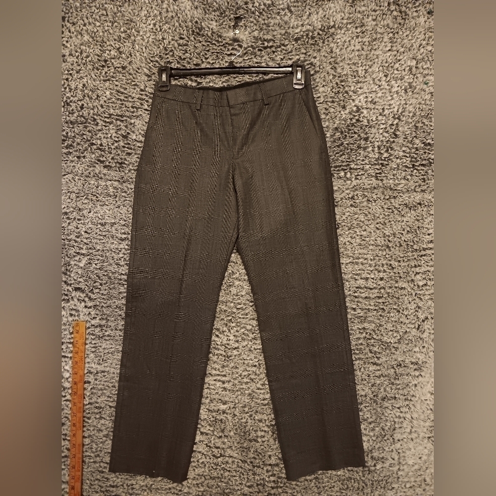 Express Design Studio Womens Pants Size 28/30 Gray Plaid Producer Straight Leg